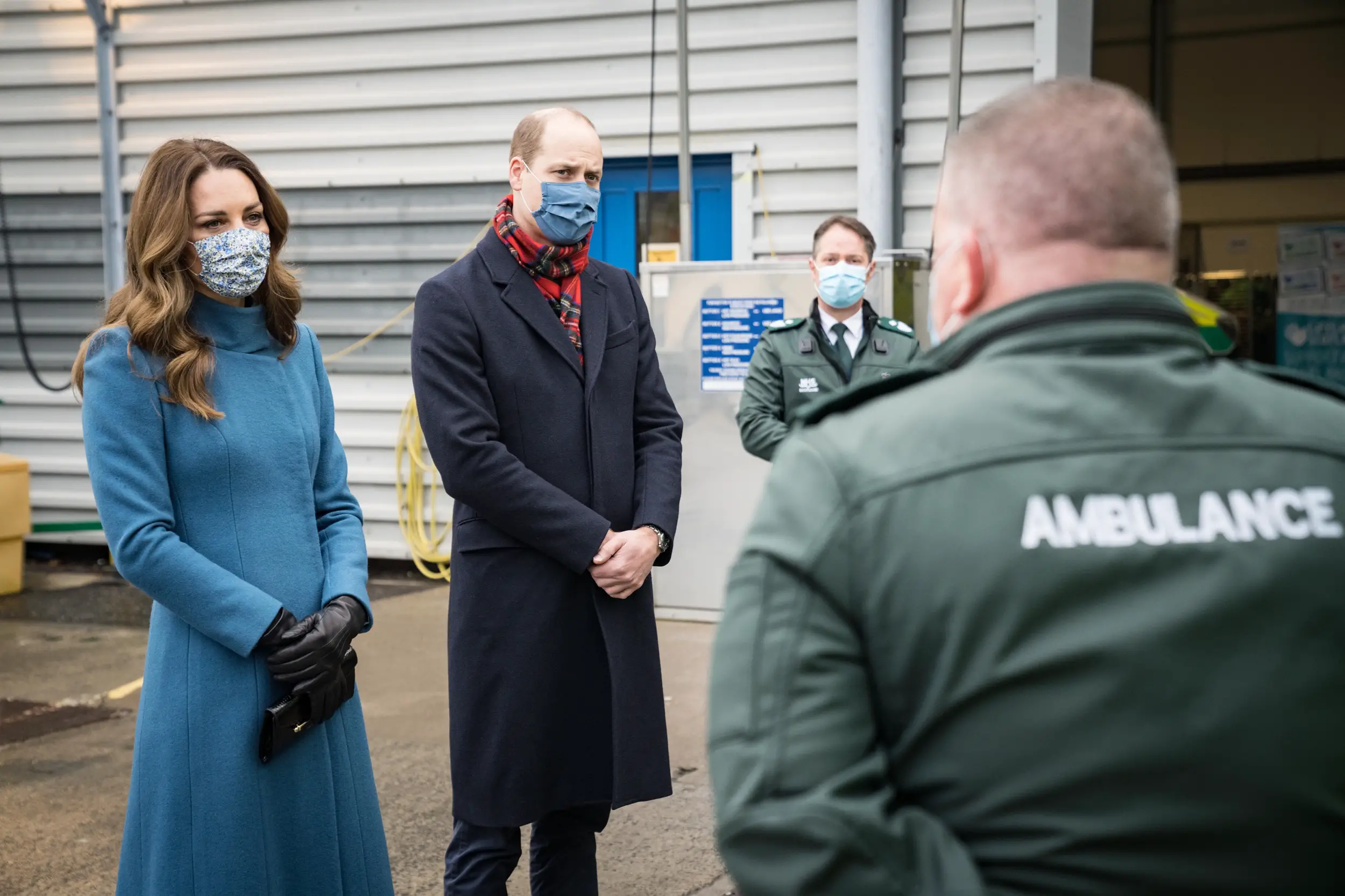 The Duke and Duchess of Cambridge visited Scottish Amublance Station in Edinburgh during Royal Train Tour