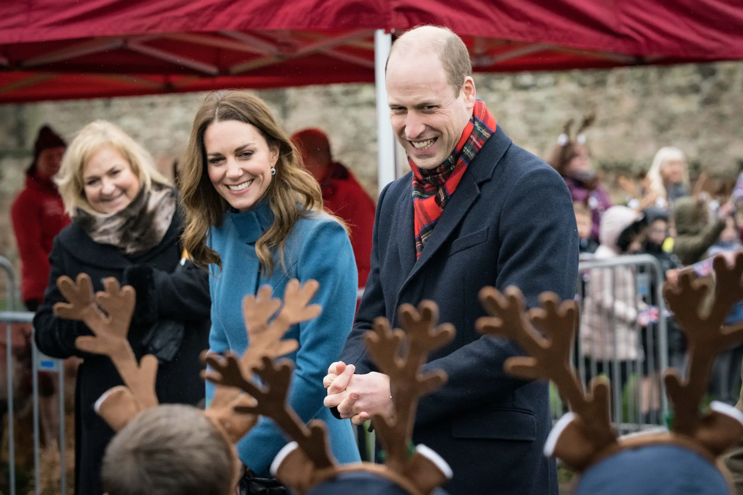 The Duke and Duchess of Cambridge met with the staff and pupils at Holy Trinity Church of England First School