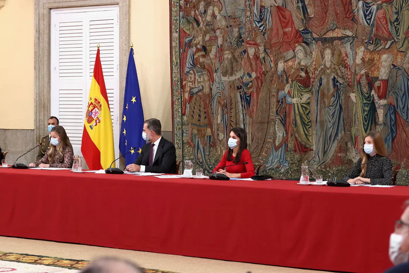 Spain Royal Family at the Princess of Girona Foundation Meeting