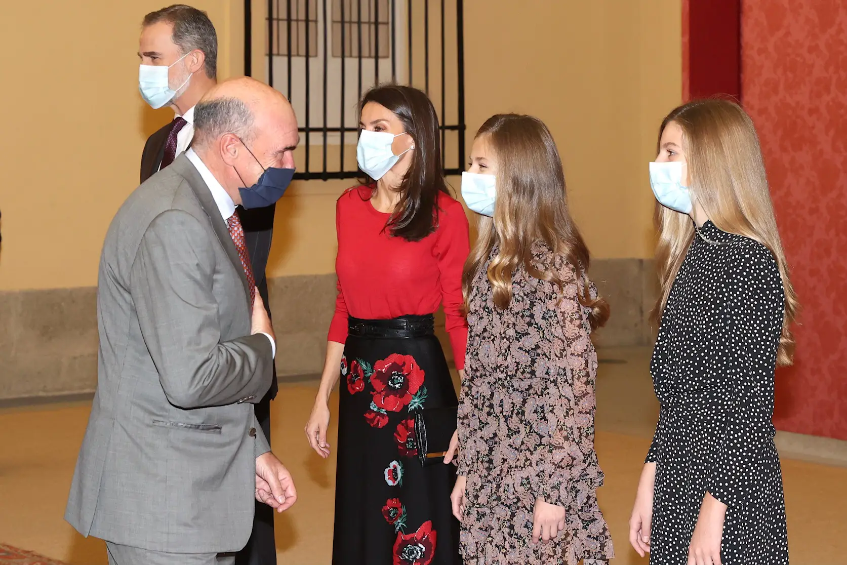 Spain Royal Family attended Princess of Girona Foundation Meeting at the Royal Palac of El Pardo