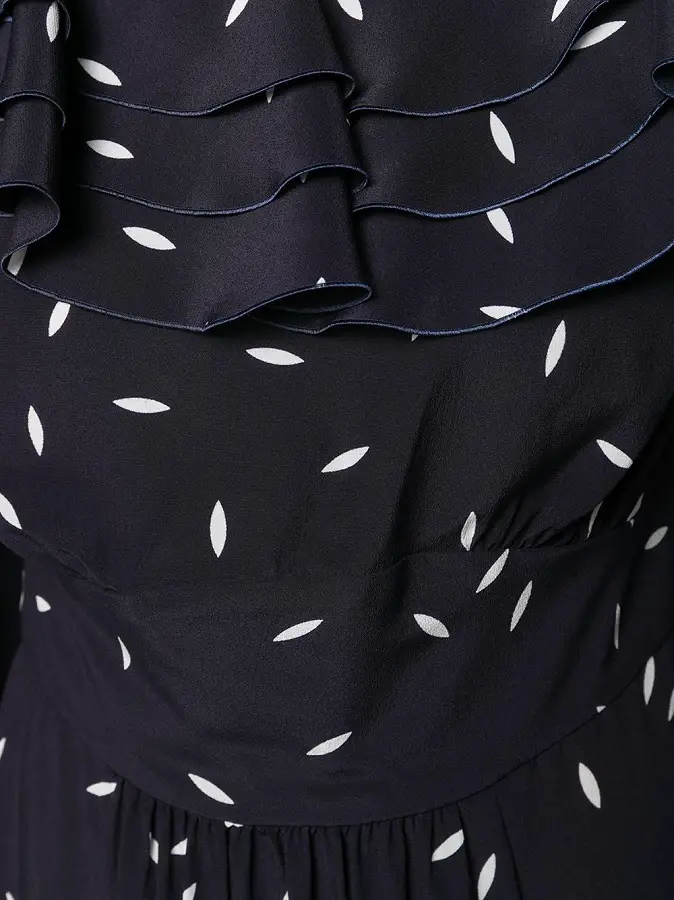 The Duchess of Cambridge wore Alessandra Rich Petal Print Silk Dress