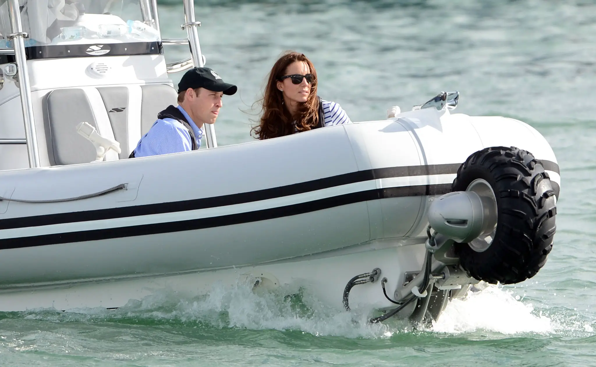 The Duke and Duchess of Cambridge during New Zealand tour in 2014