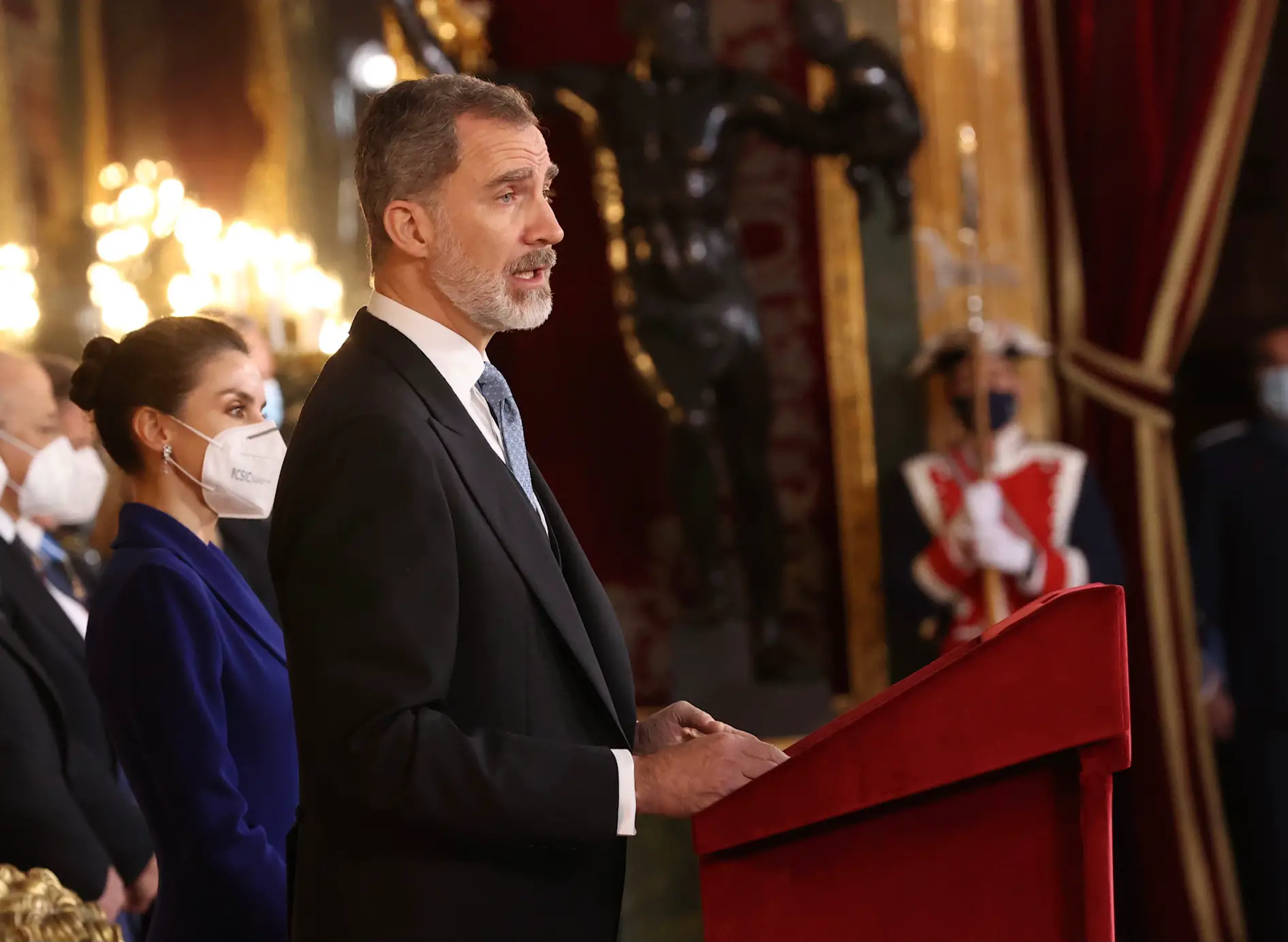 Spanish King Felipe and Queen Letizia hosted annual Diplomatic Reception