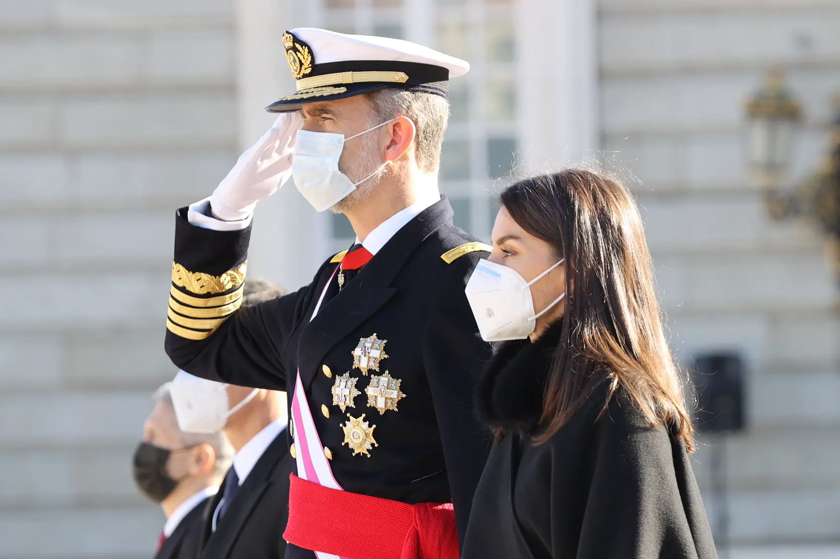 Spanish King and Queen attended the Military Parade