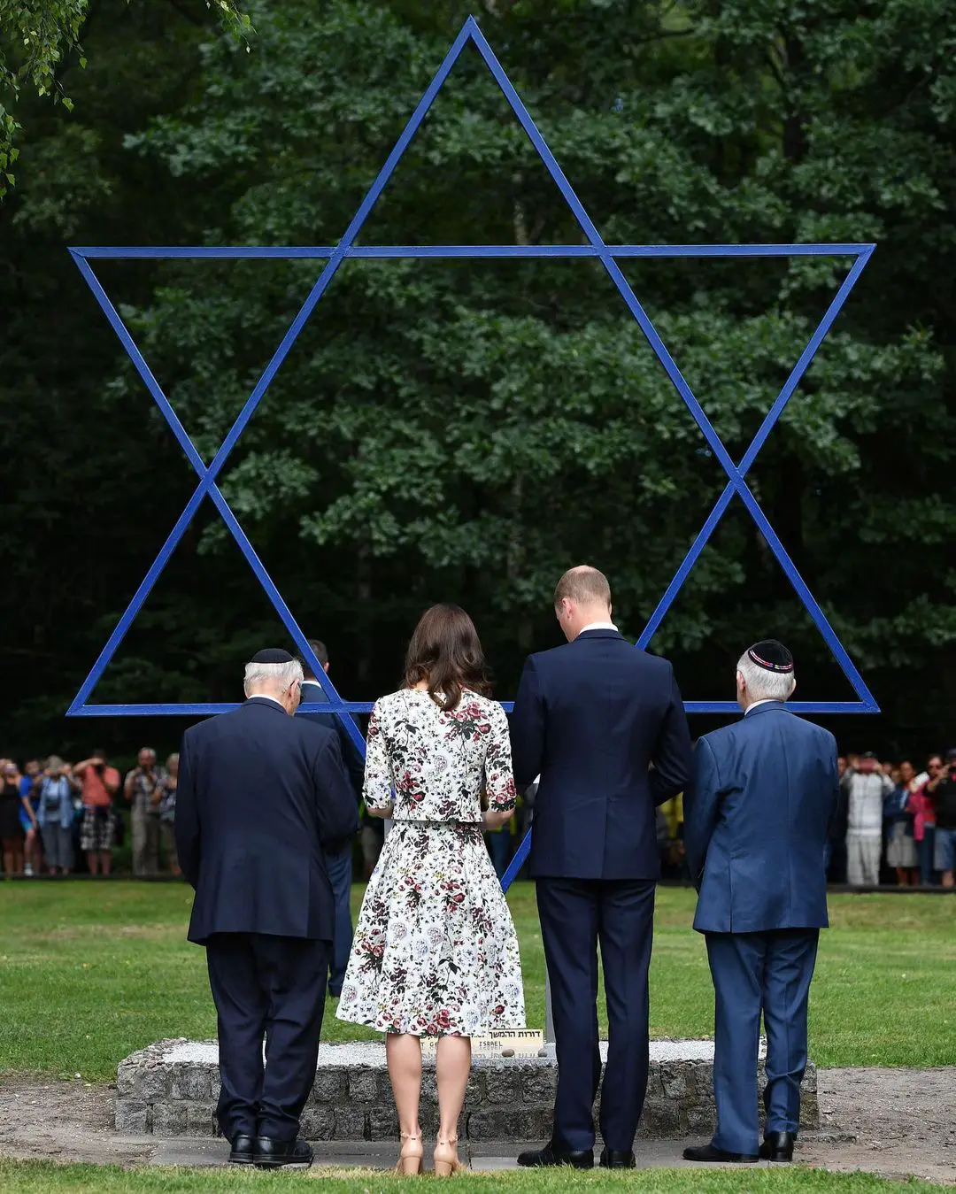 The Duke and Duchess of Cambridge met with Holocaust Survivors Zigi Shipper and Manfred Goldberg during Poland visit