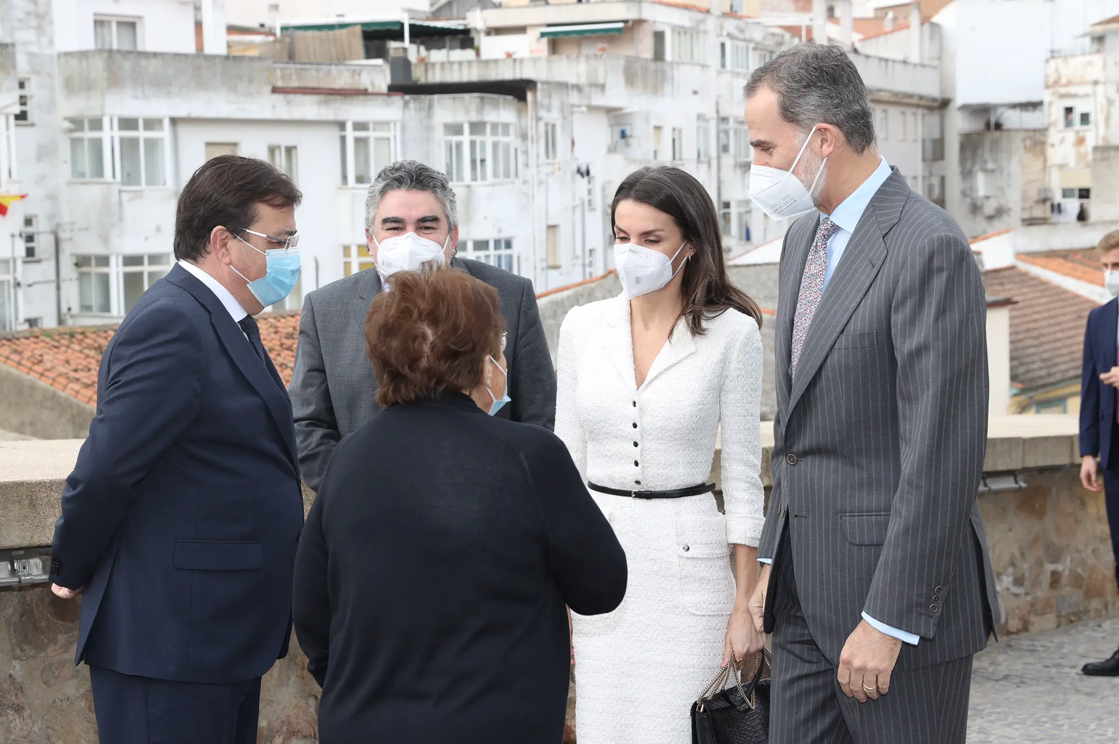 Spanish King Felipe VI and Queen Letizia were visiting Cáceres