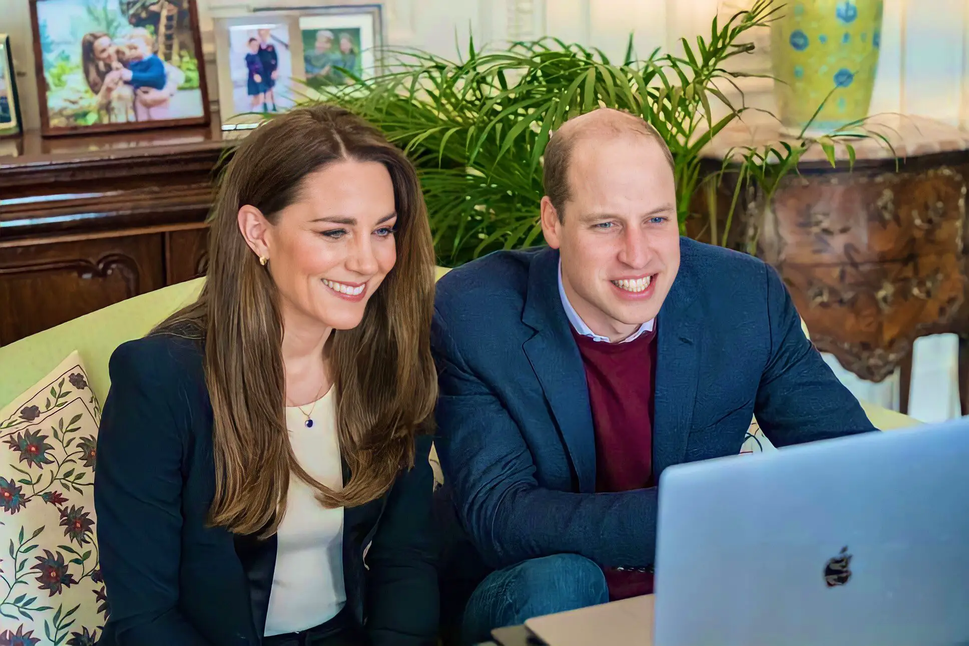 The Duke and Duchess of Cambridge made a video call to Ulster Unviersity Nursing Students