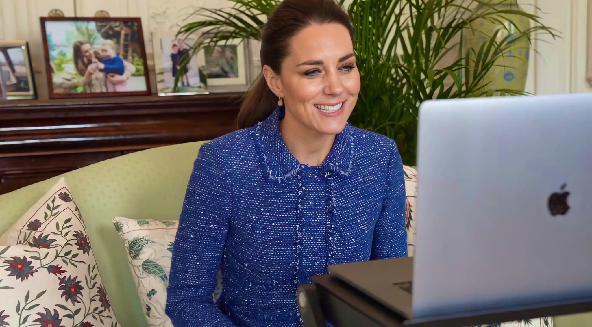 The Duchess of Cambridge, Patron of Place2Be, made a series of video calls and spoke one-on-one with teachers from Ribbon Academy in County Durham to mark the Children's Mental Health Week