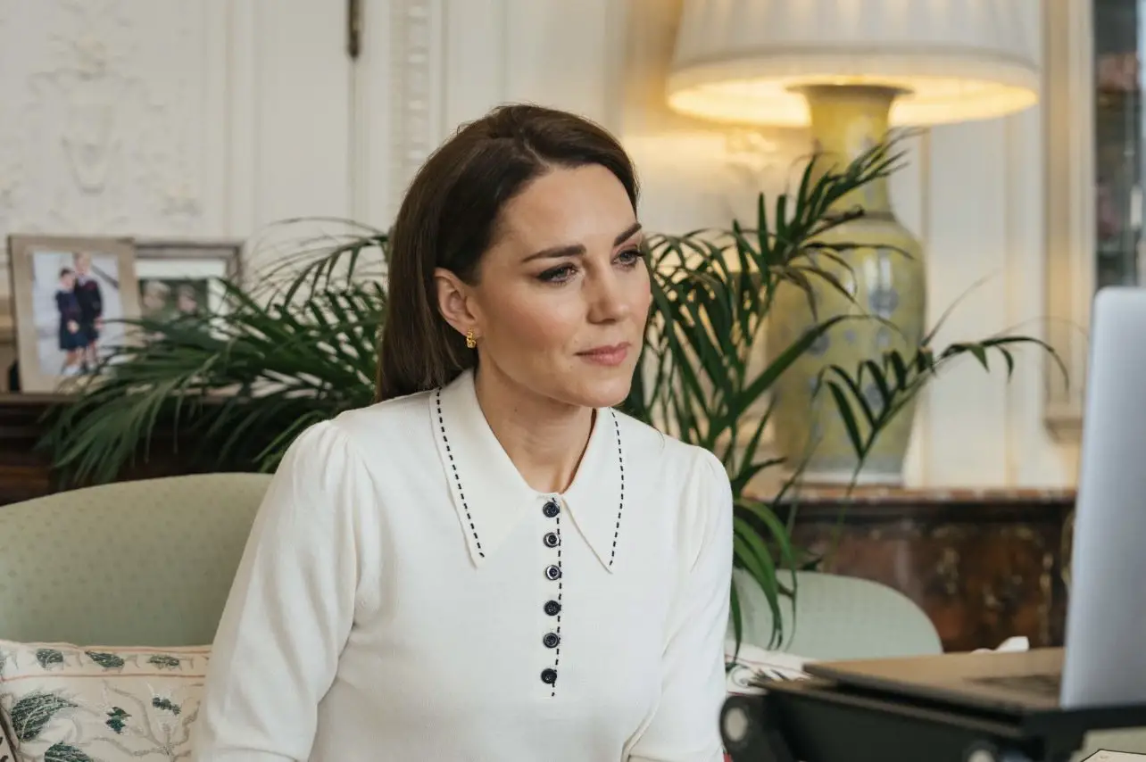 The Duchess of Cambridge had a video call to the families helped by the charity Little Village