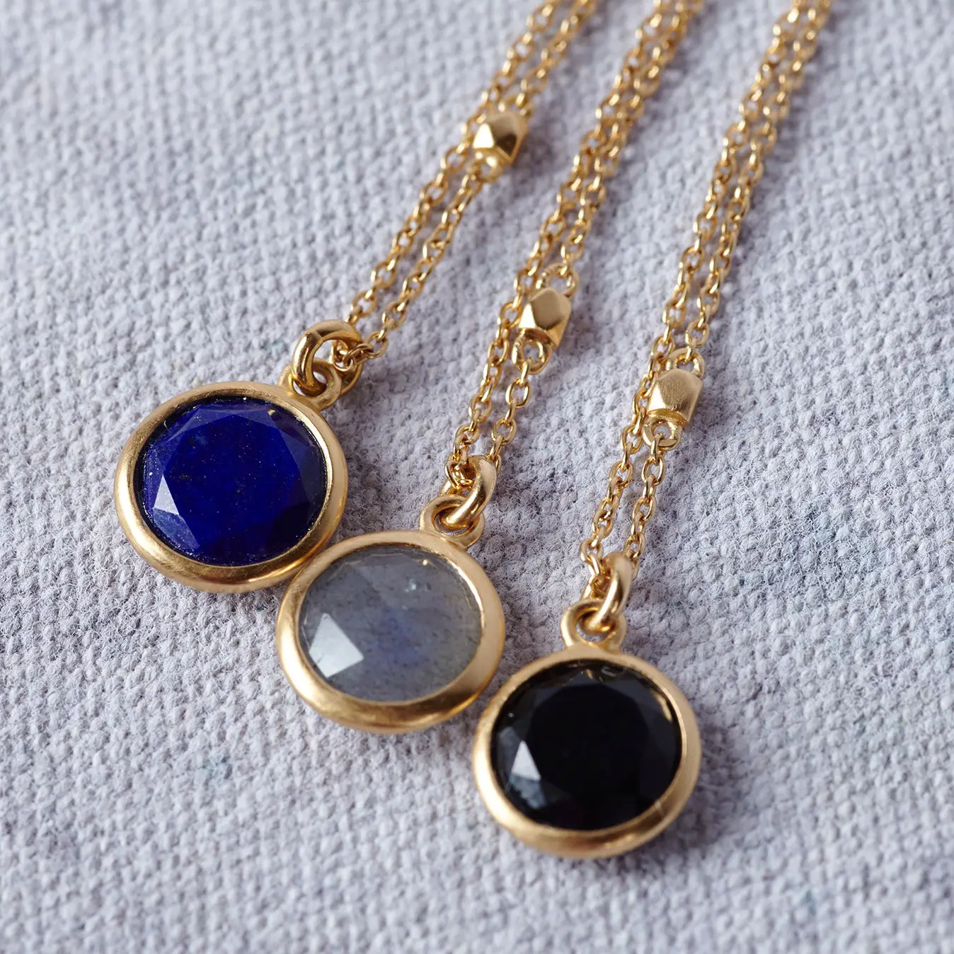 The Duchess of Cambridge's Astley Clarke Round Stilla Lapis Lazuli Pendant Necklace is believed to be a Birthday gift