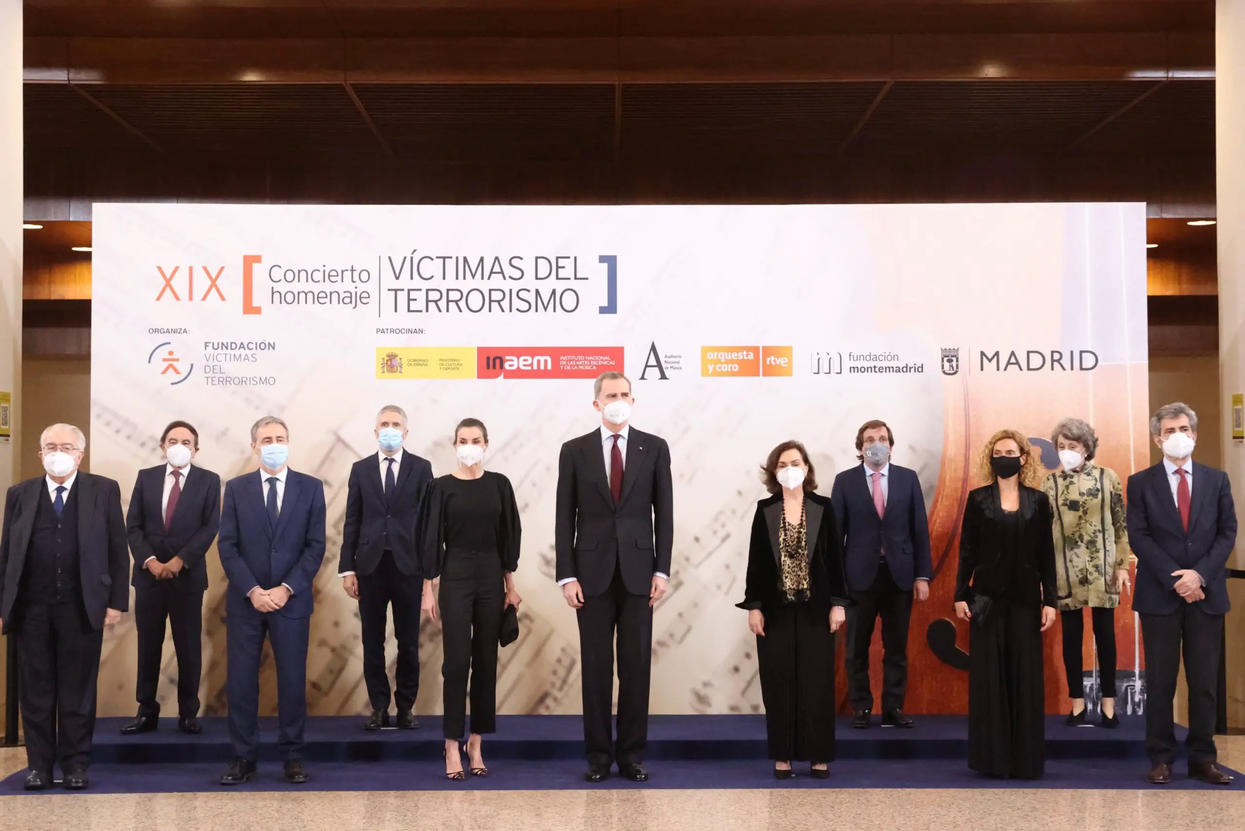 King Felipe and Queen Letizia of Spain attended the annual Concert "In Memoriam" Victims of Terrorism at the National Music Auditorium in Madrid