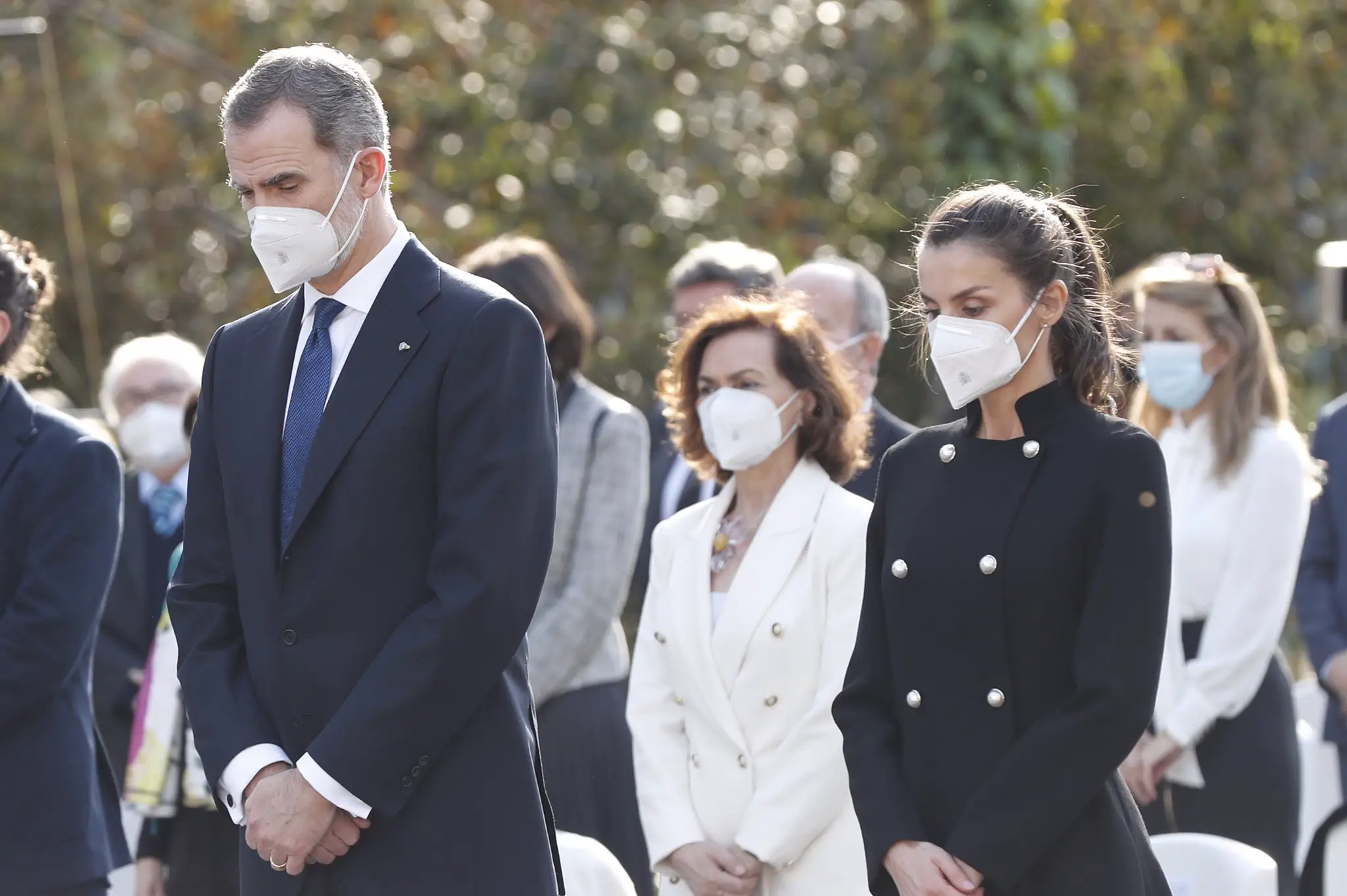 King Felipe and Queen Letizia of Spain attended a Memorial service for the Victims of Terrorism