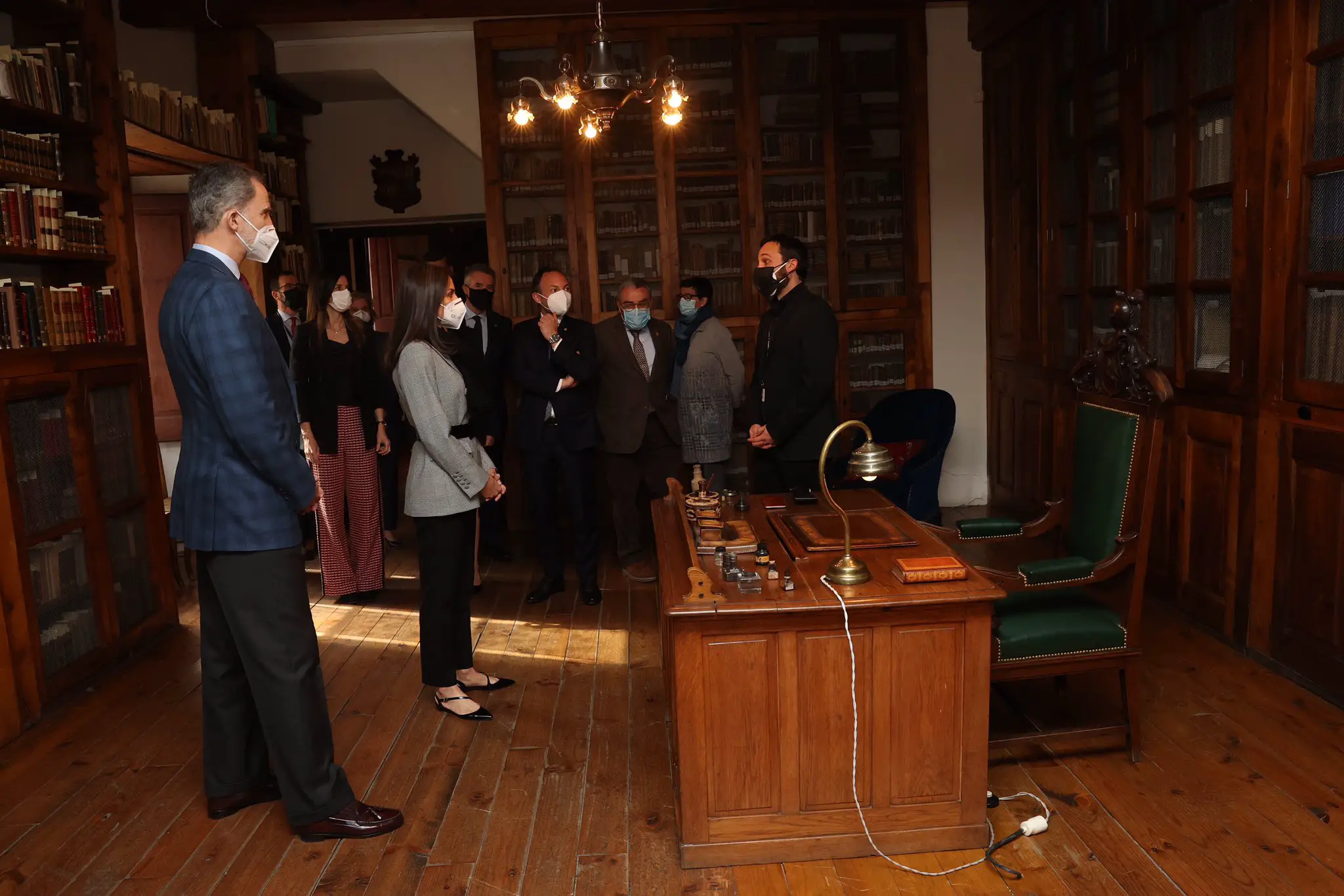 Felipe and Letizia at the Casa Museo d'Areny-Plandolit during Andorra visit