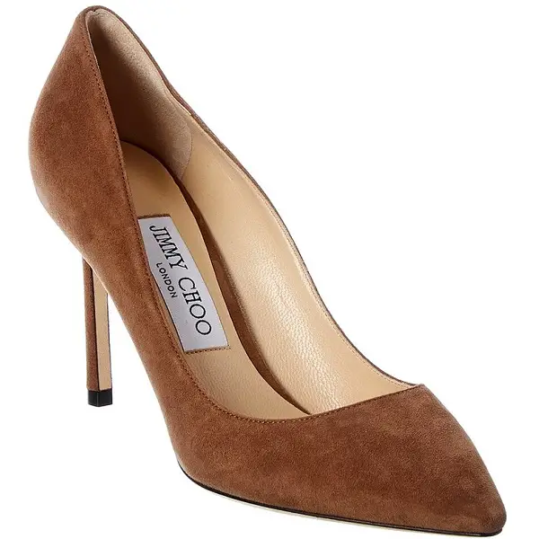 The Duchess of Cambridge wore Jimmy Choo Romy 85 Suede Pump