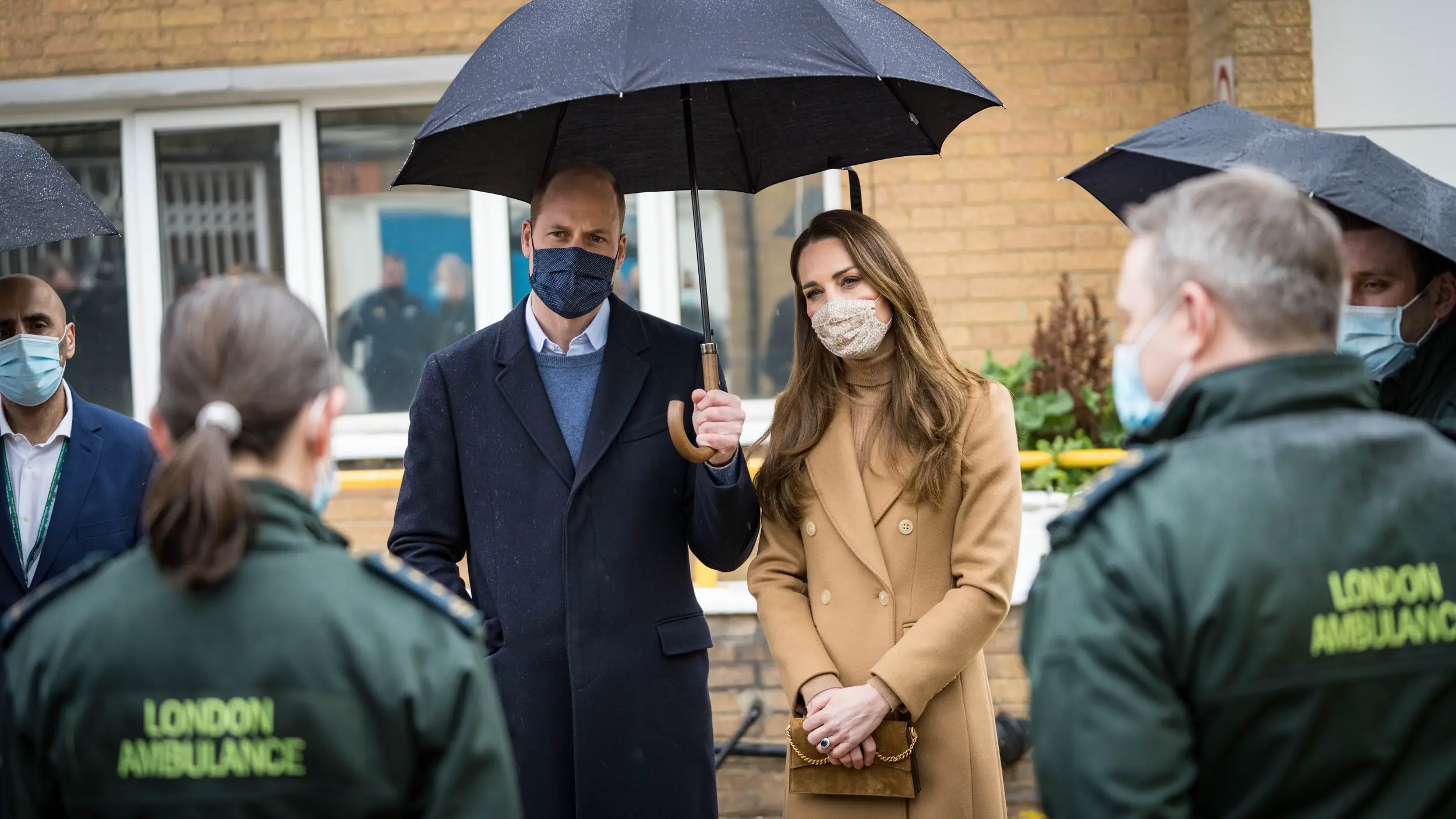 The Duke and Duchess of Cambridge visited Amublance Station in East London