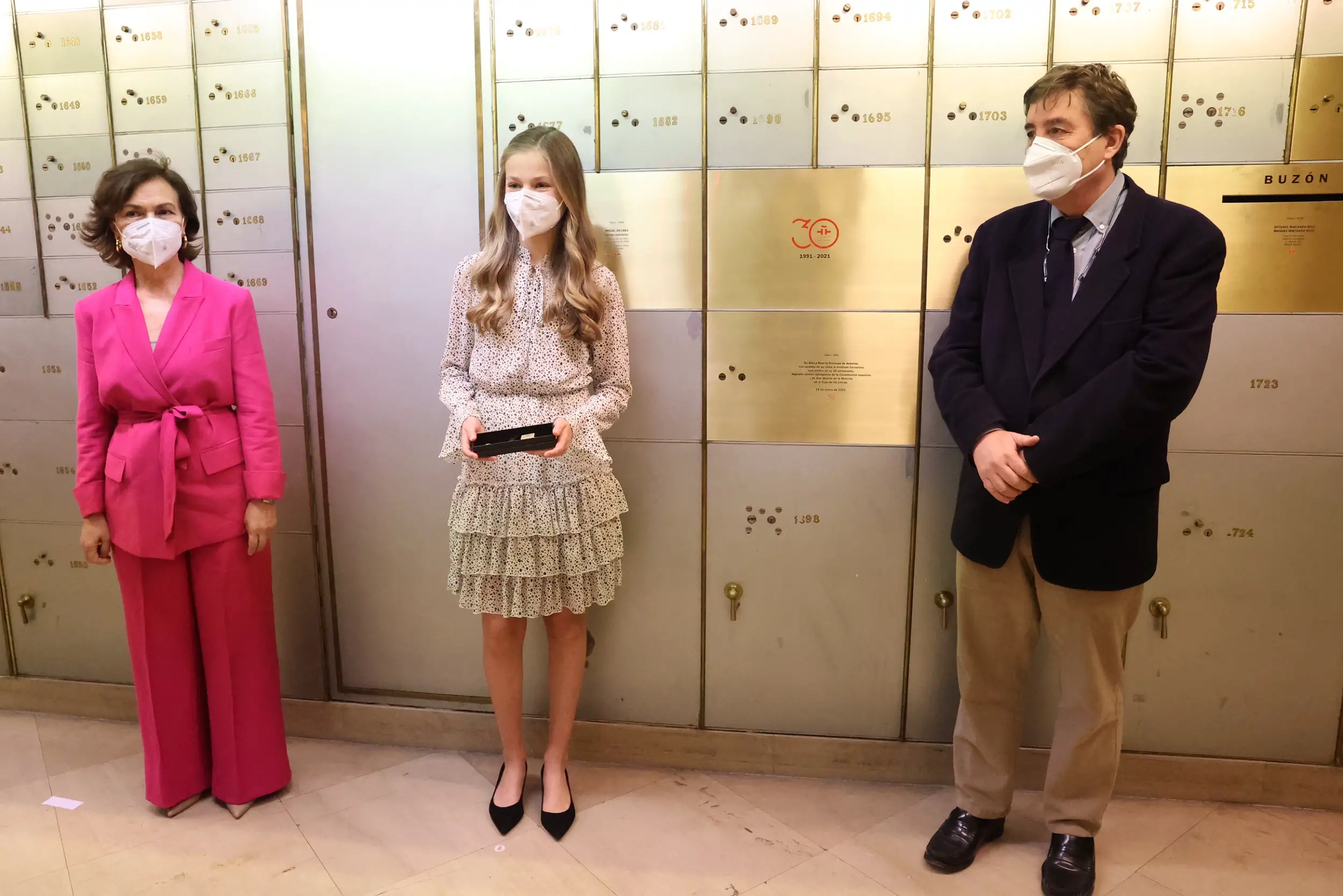 Princess Leonor of Spain visited the headquarters of the Cervantes Institute to mark its 30th anniversary