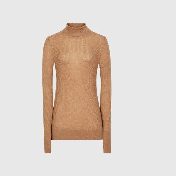 Reiss Sophie Knitted Roll Neck Top