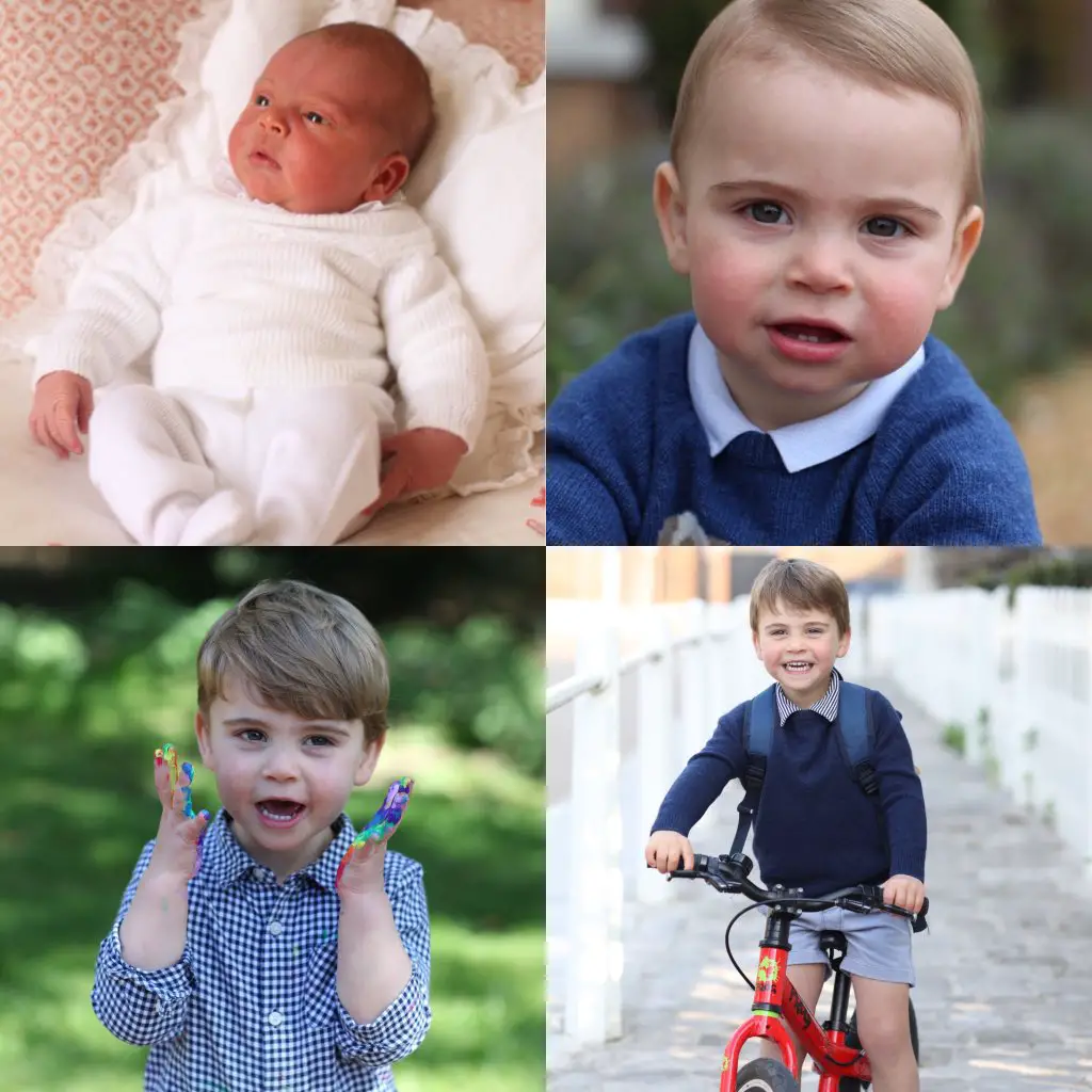 All the birthday portraits of Prince Louis