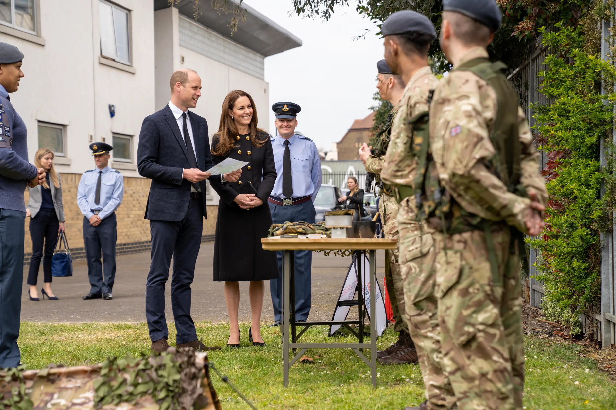 The Duke and Duchess of Cambridge visited Air Cadets in London