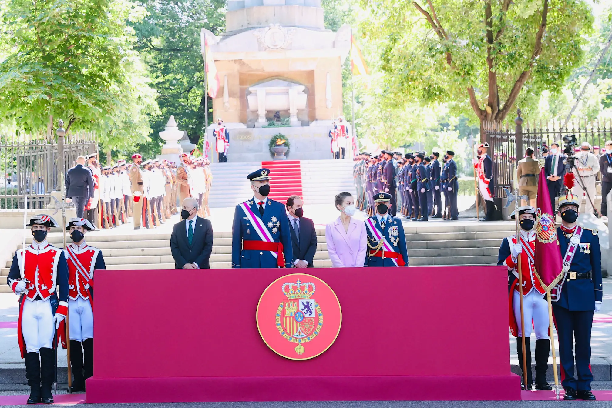 King Felipe and Queen Letizia of Spain attended the annual Armed forces day