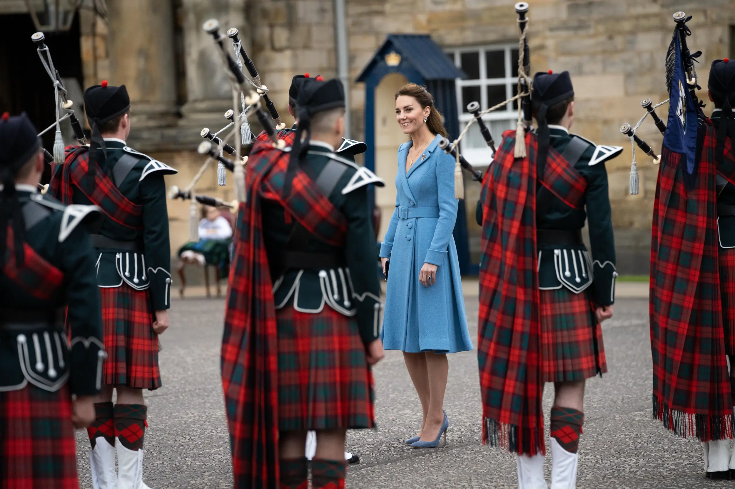 The Duke and Duchess of Cambridge attended beating the retreat ceremony in Scotland 
