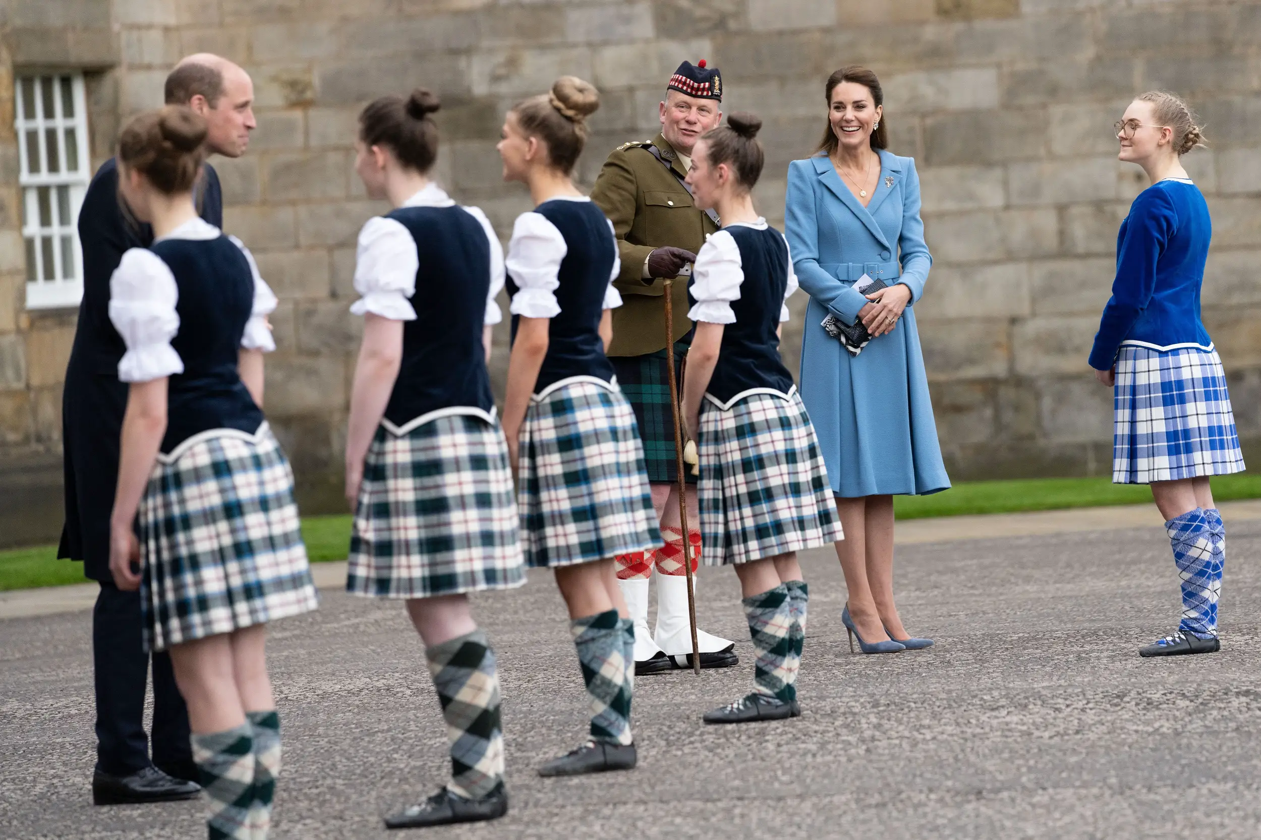 The Duchess of Cambridge attended a Beating the Retreat Ceremony at the Palace of Holyroodhouse in Scotland