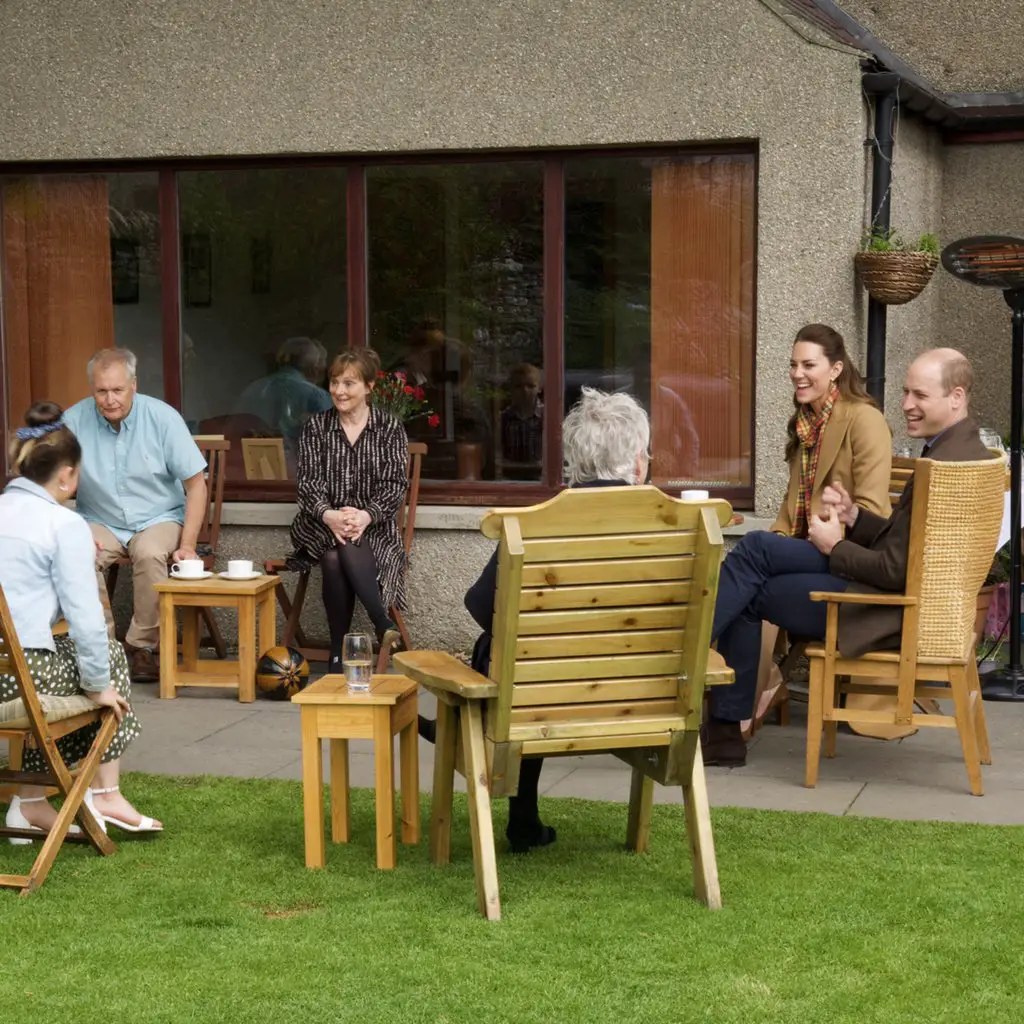 The Royal couple stopped off at a local family, the Bichans, to hear more about life in Orkney over a cup of tea