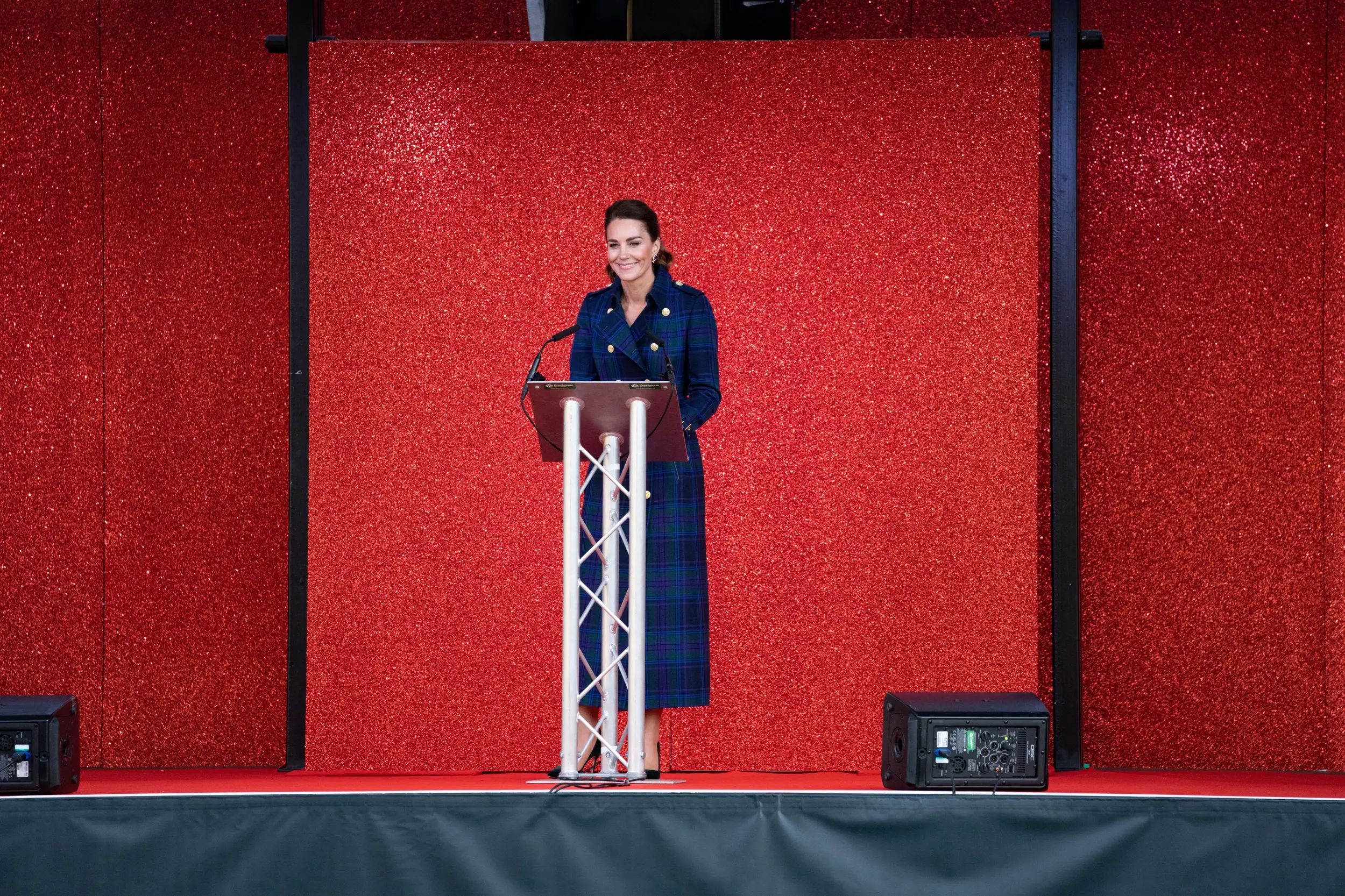 The Duchess of Cambridge addressed the guests ahead of the screening