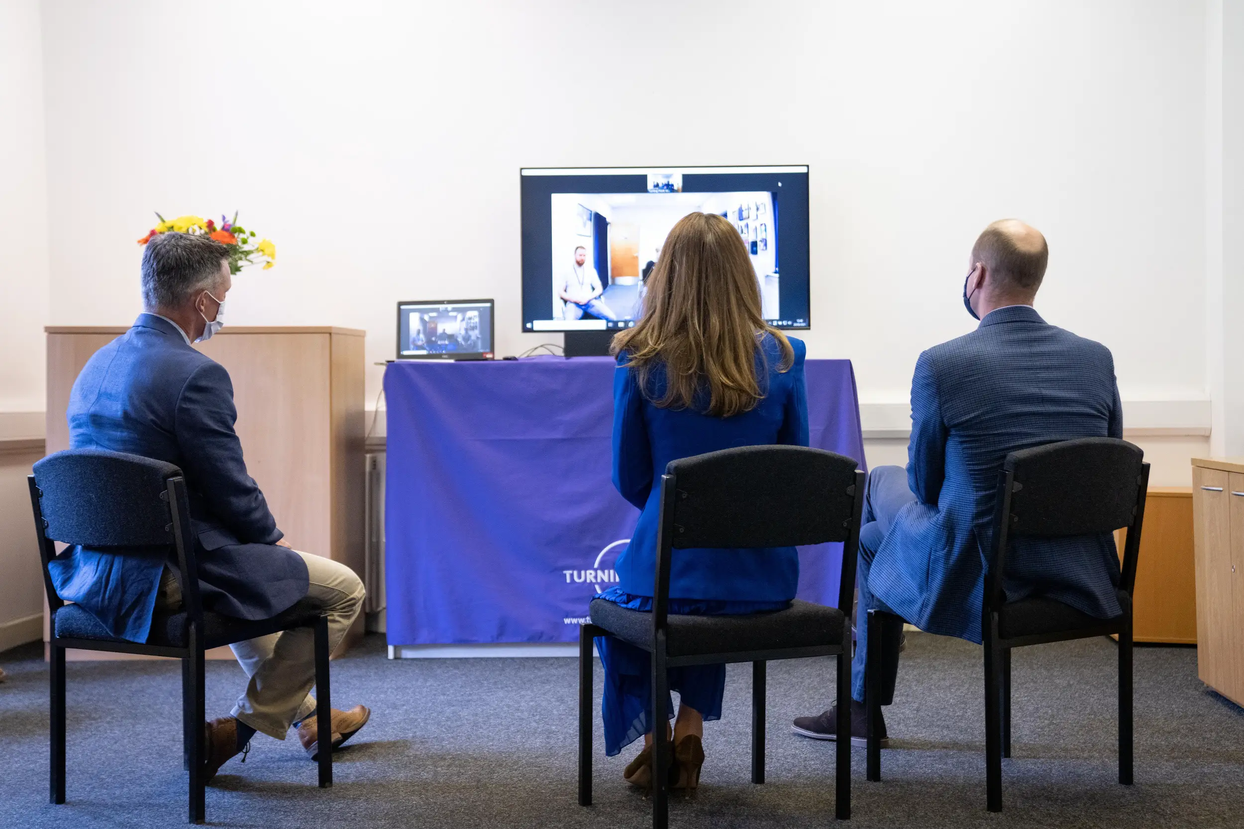 The Duke and Duchess of Cambridge spoke with individuals supported by Turning Point Scotland's (TPS) Turnaround service