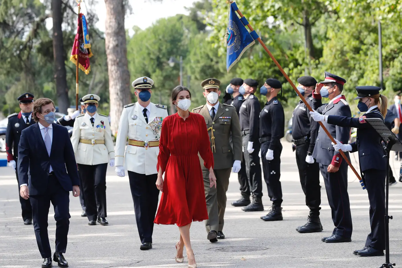 Queen Letizia at Madrid Police Act