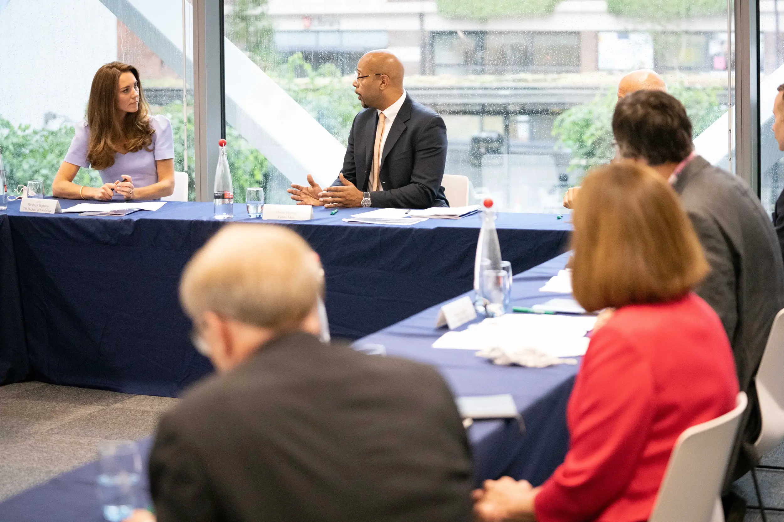 The Duchess of Cambridge attended a roundtable discussion at the London School of Economics