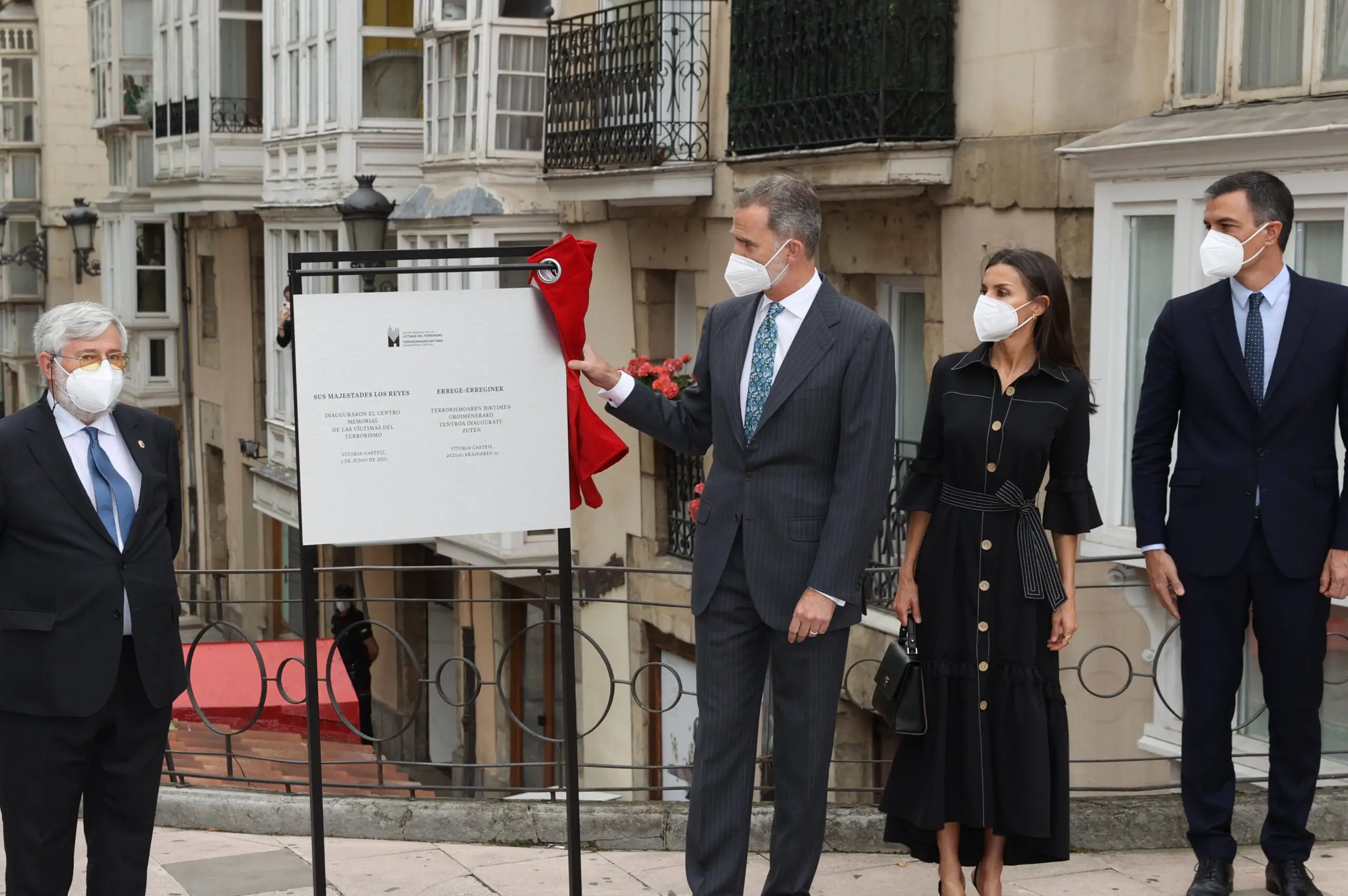 King Felipe and Queen Letizia officially open the Memorial Center for the Victims of Terrorism of Vitoria