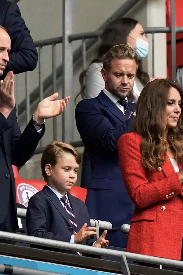 The Duke and Duchess of Cambridge with Prince George at Euro2020 Football match
