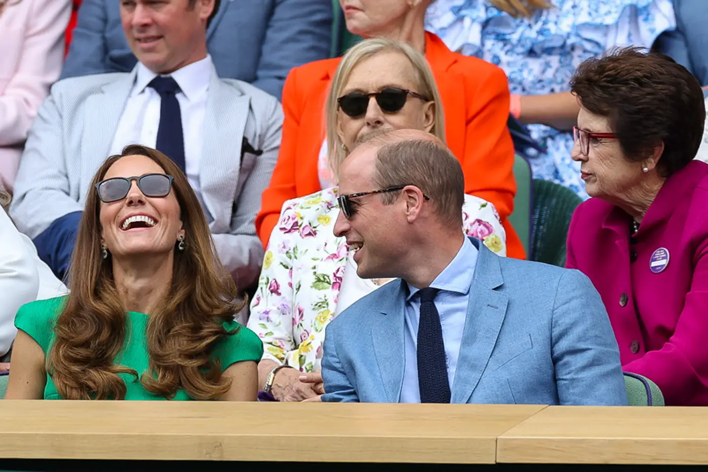 Prince William and Duchess Catherine watched the match from the Royal Box