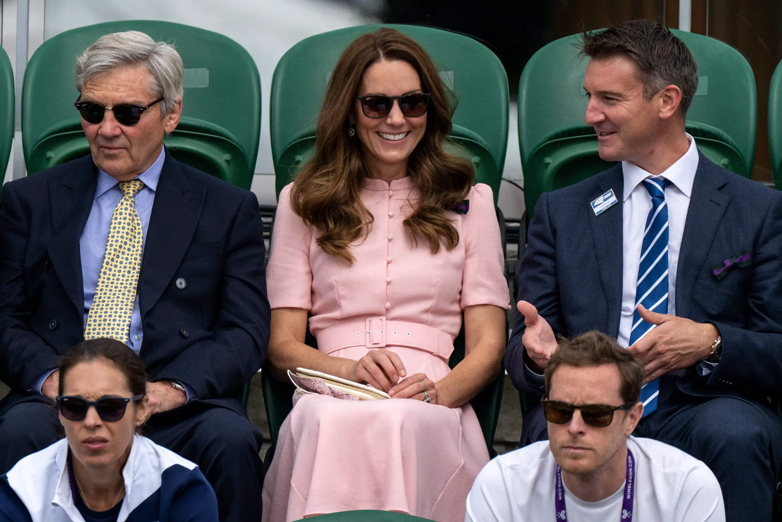 Duchess Kate with Papa Michael Middleton at Wimbledon