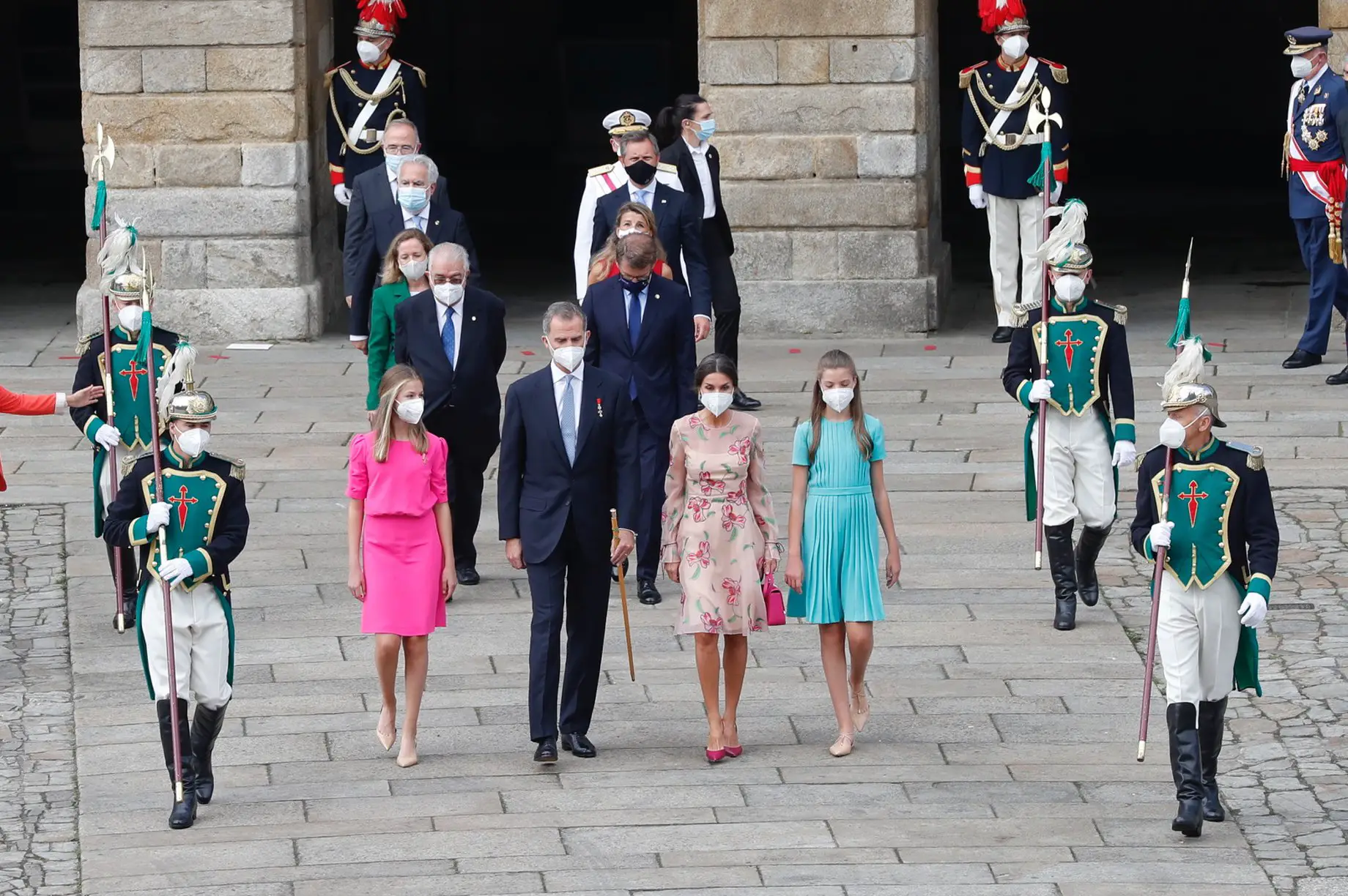 Spanish Royal Family today attended the National Offering to the Apostle Santiago, Patron Saint of Spain