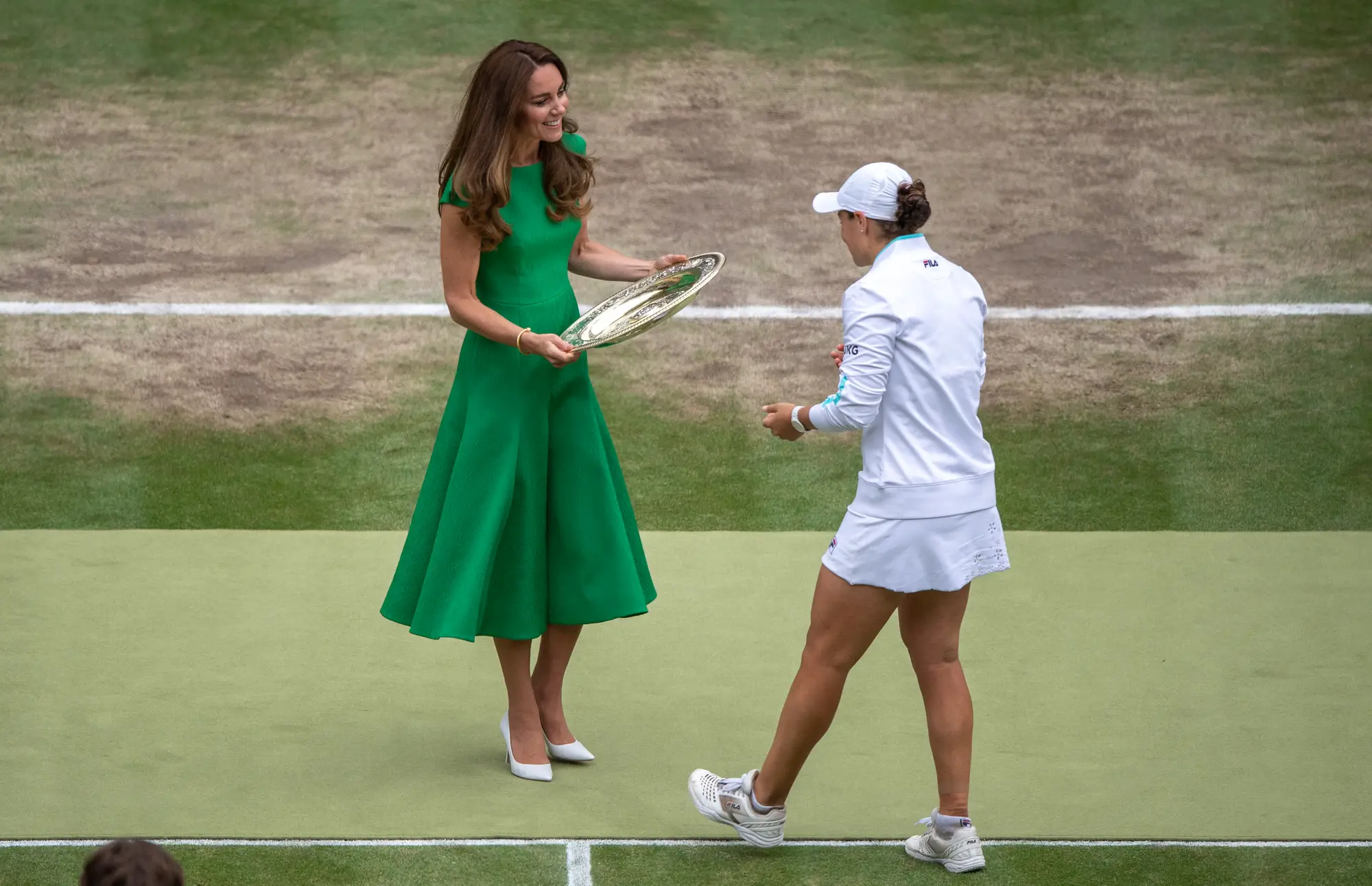 The Duchess of Cambridge wore green Emilia Wickstead Dress at Wimbledon final