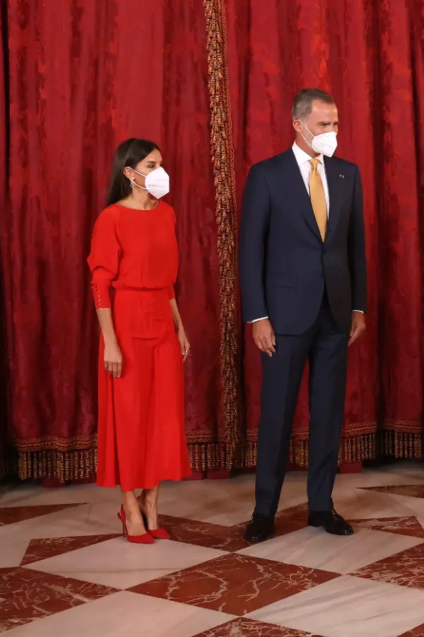King Felipe and Queen Letizia hosted lunch for Columbian President and First Lady