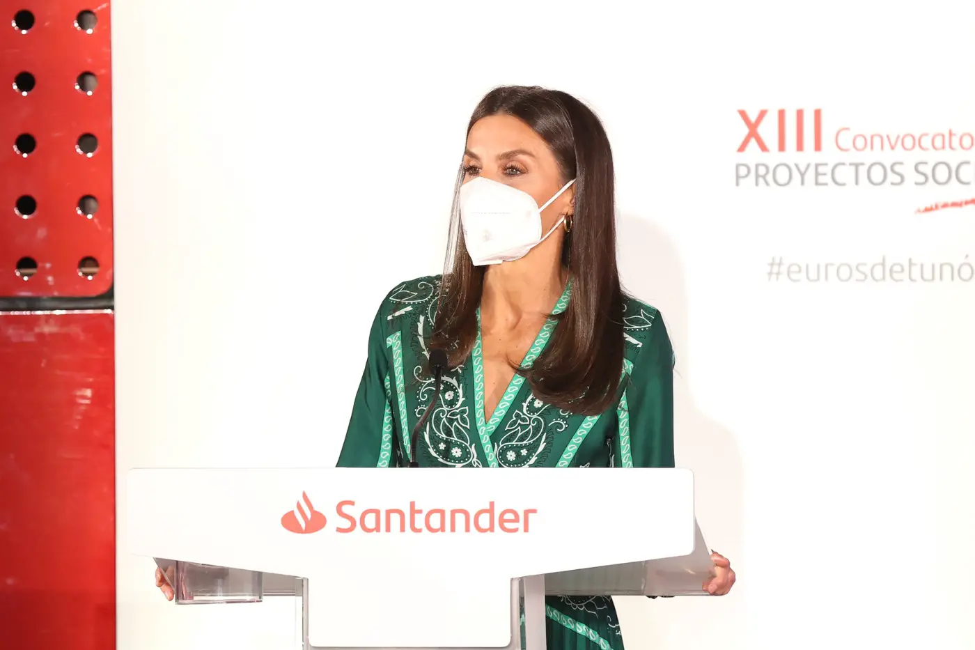 Queen Letizia attended the XIII Annual Call for Banco Santander Social Projects