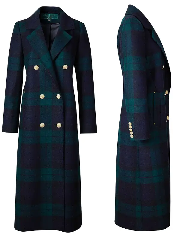 Holland Cooper Double Breaster BlackWatch Coat