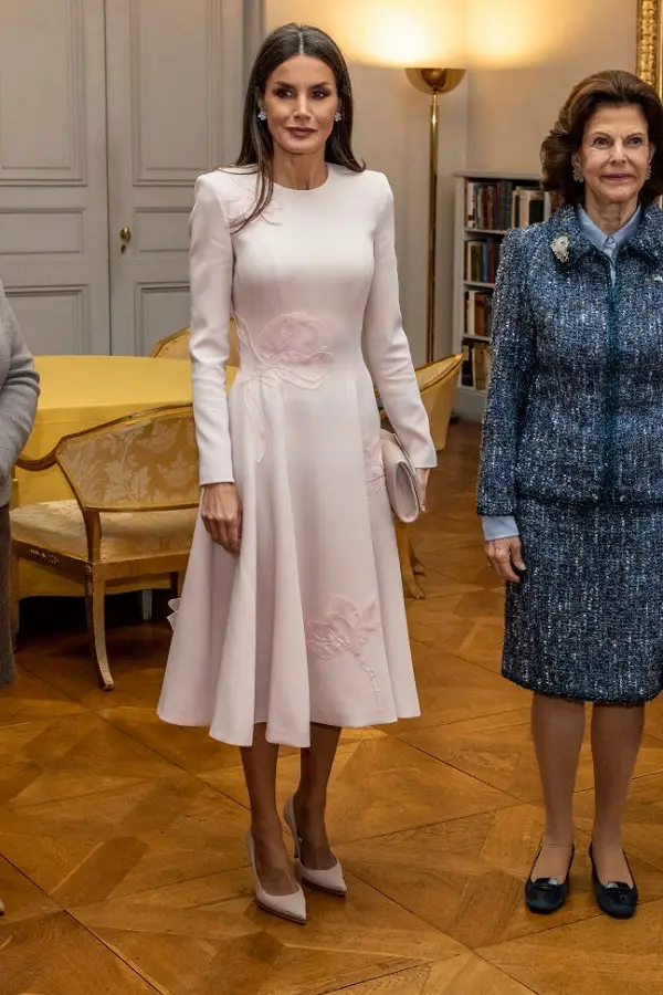 Queen Letizia in Gorgeous Pink for Day 2 in Sweden