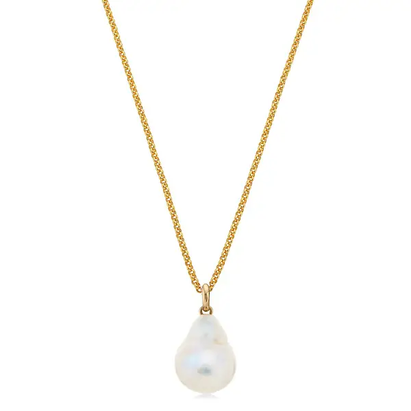 Monica Vinader Vintage Chain Pearl Necklace
