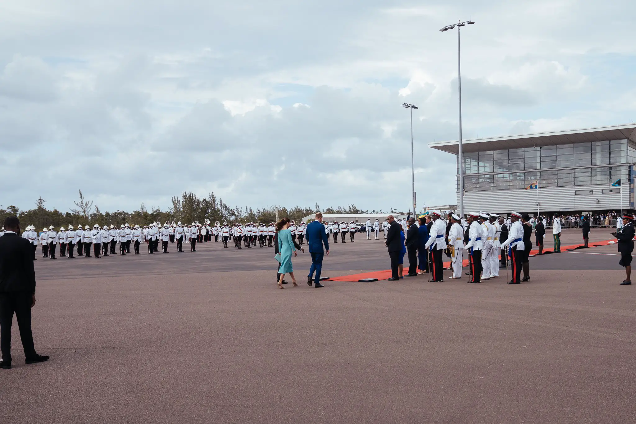 The Duke and Duchess of Cambridge arrived in Bahamas