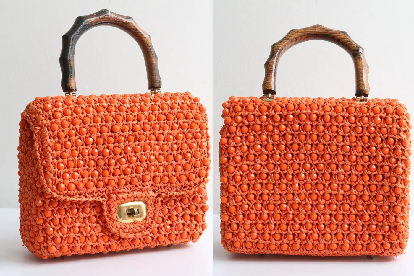 The Duchess of Cambridge carried Willow Hilson Raffia & Beads Vintage Bag