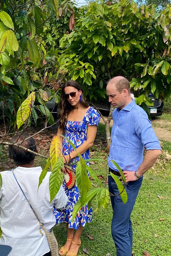 The Duchess of Cambridge wore Tory Burch for the day one in Belize