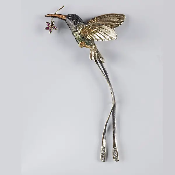 The Queen's Hummingbird Brooch