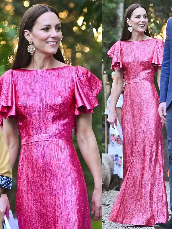 The Duchess of Cambridge wore The Vampire's Wife Light Sleeper Maxi Dress (2)