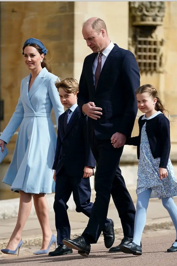 Prince George and Princess Charlotte attended Easter Service