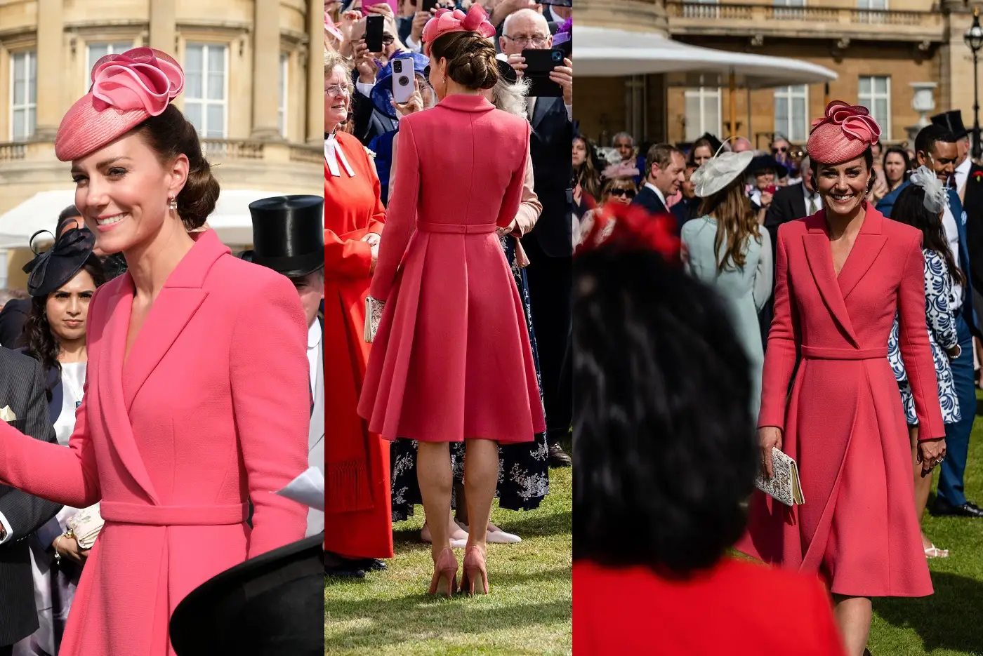 The Duchess of Cambridge wore Emilia Wickstead Pink Coat Dress