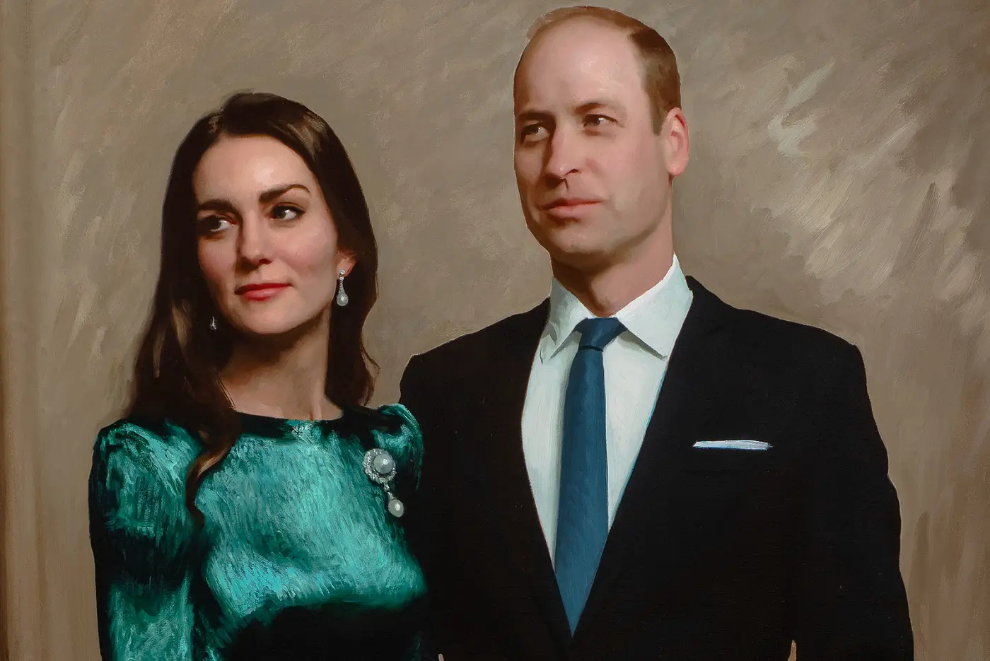 The Cambridge museum released a beautiful portrait of The Duke and Duchess of Cambridge painted by Award-winning British Portrait artist, Jamie Coreth